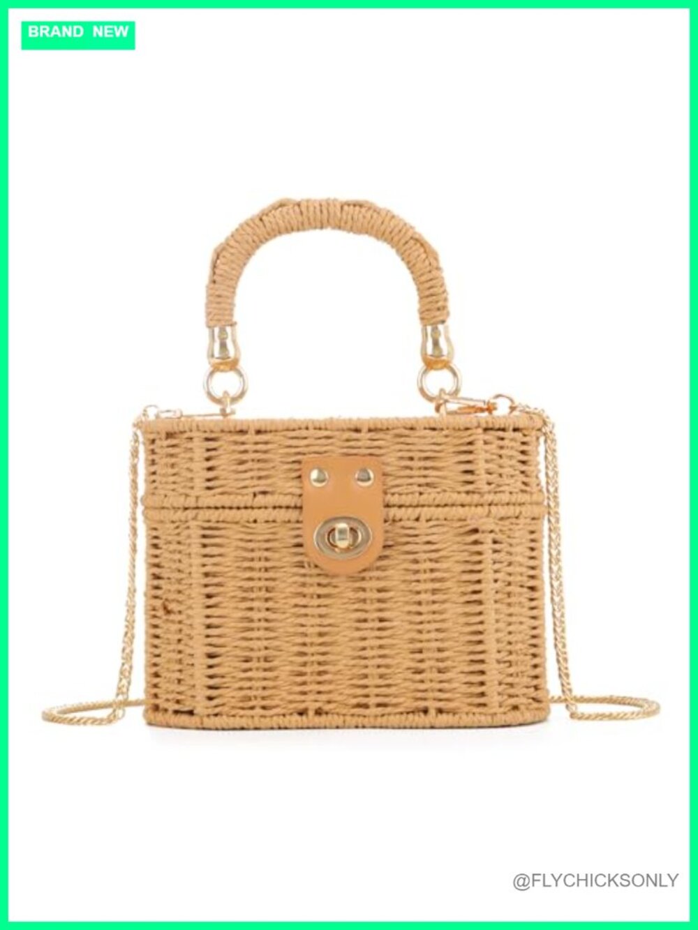 Handwoven Straw Rattan Tote Bag Oval Beach Purse Shoulder Crossbody